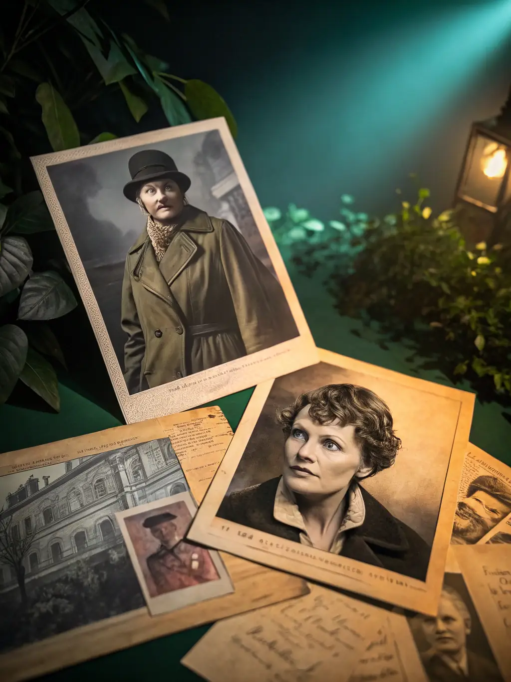 A documentary film poster showcasing a collection of unsolved historical mysteries, such as the disappearance of Amelia Earhart and the identity of Jack the Ripper.